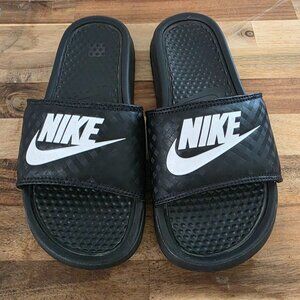 Nike Black Slide Sandals, size 7